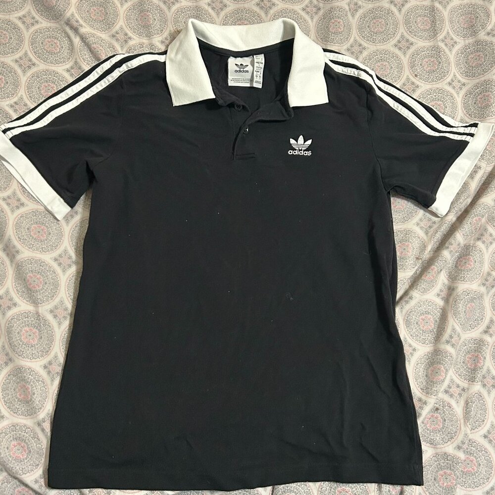 Adidas Adicolor Classics Striped Short Sleeve Polo Shirt